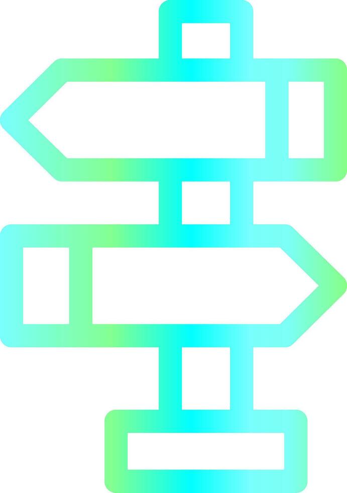 Directional Sign Creative Icon Design vector