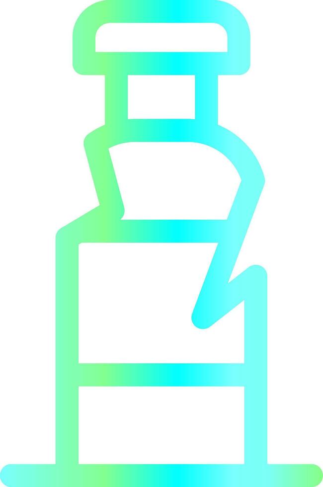 Plastic Bottle Creative Icon Design vector