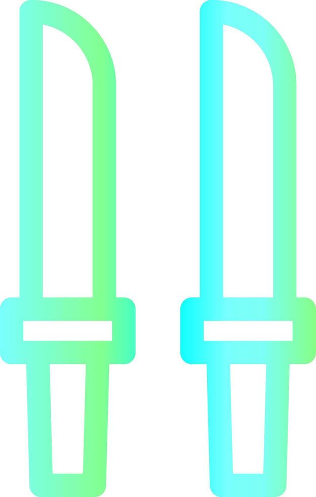 Katana Creative Icon Design vector