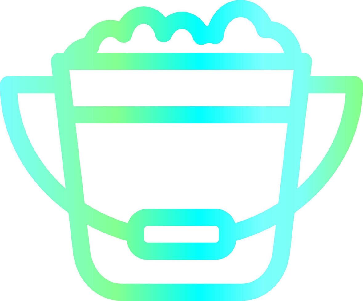 Bucket Creative Icon Design vector