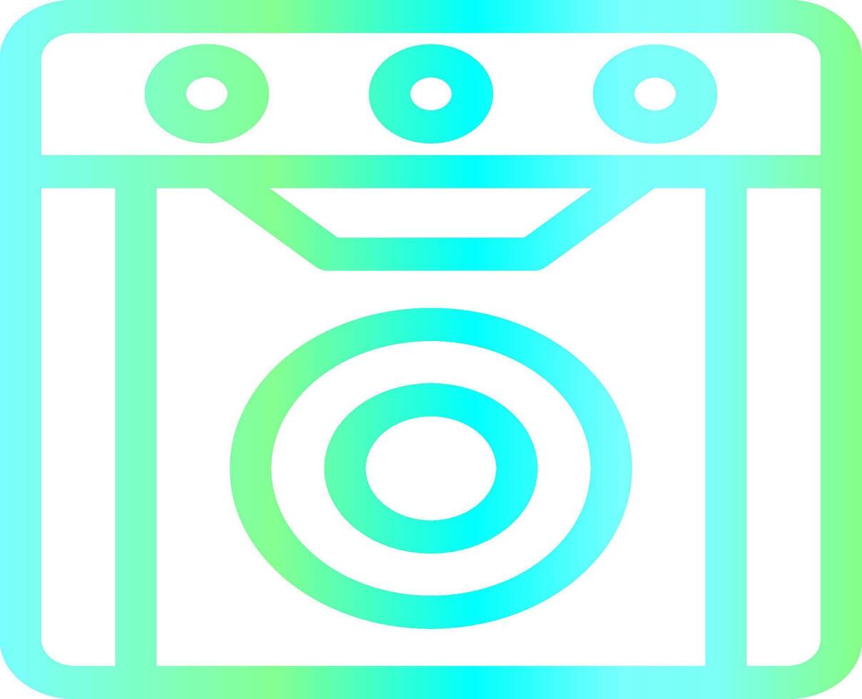 Dishwasher Creative Icon Design vector