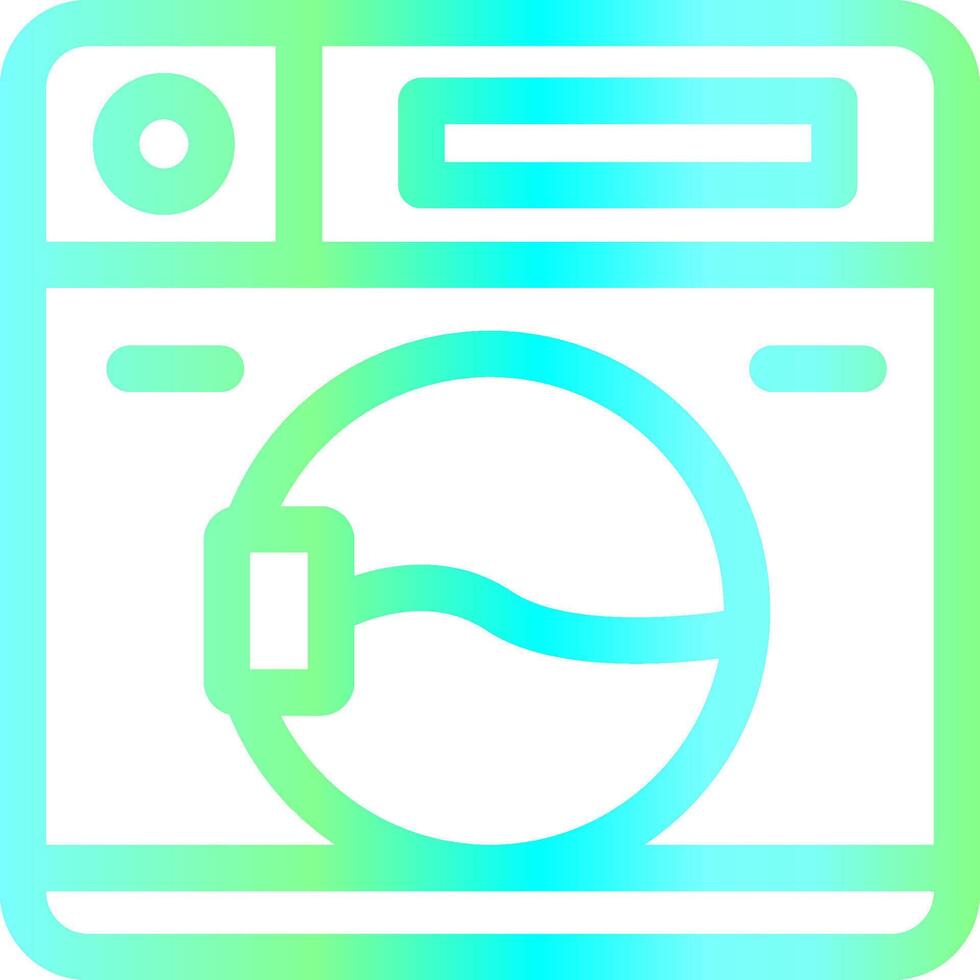 Washing Machine Creative Icon Design vector