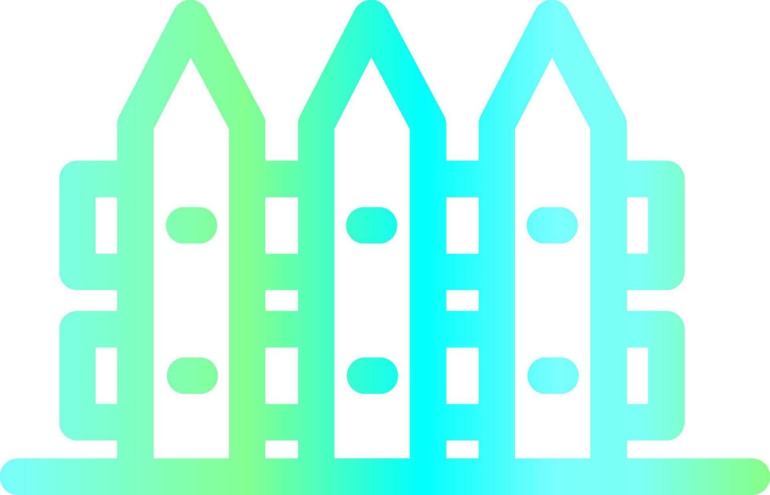 Fence Creative Icon Design vector