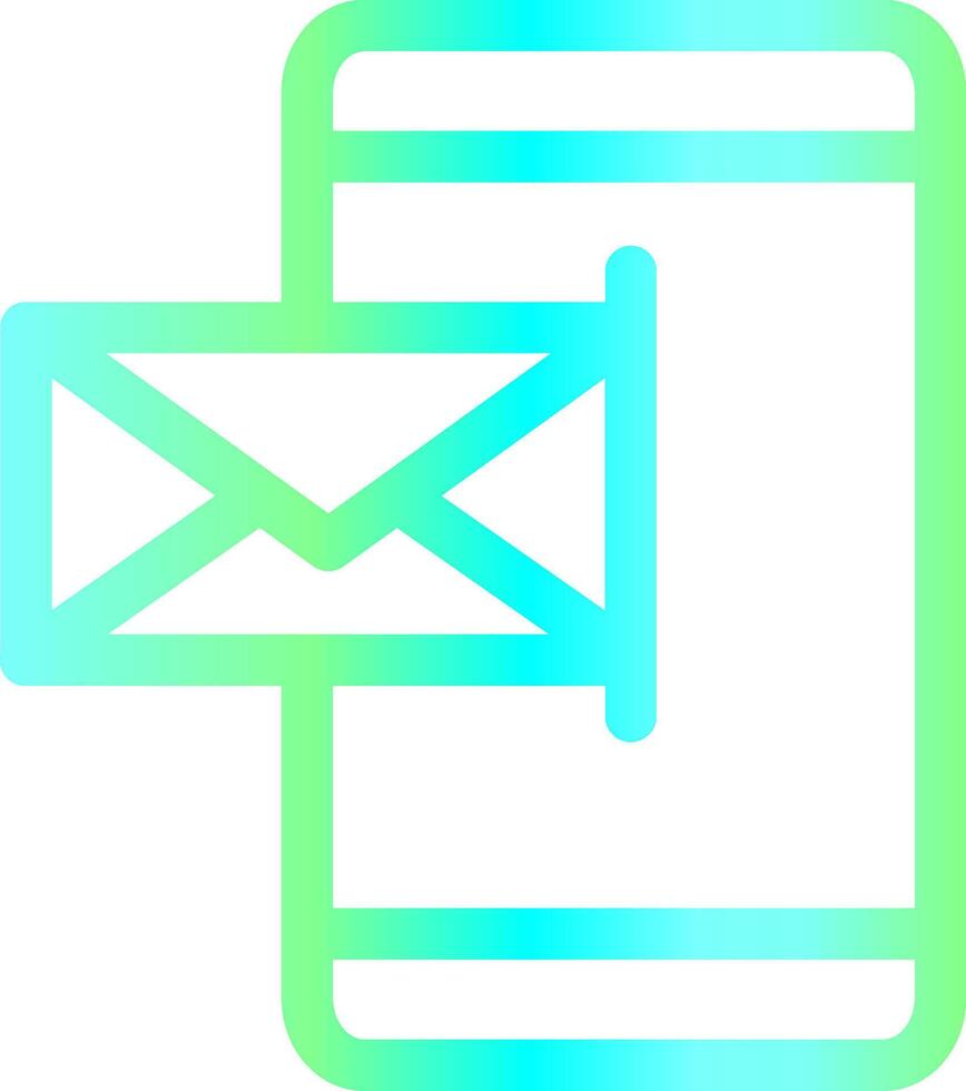 Mobile Email Creative Icon Design vector