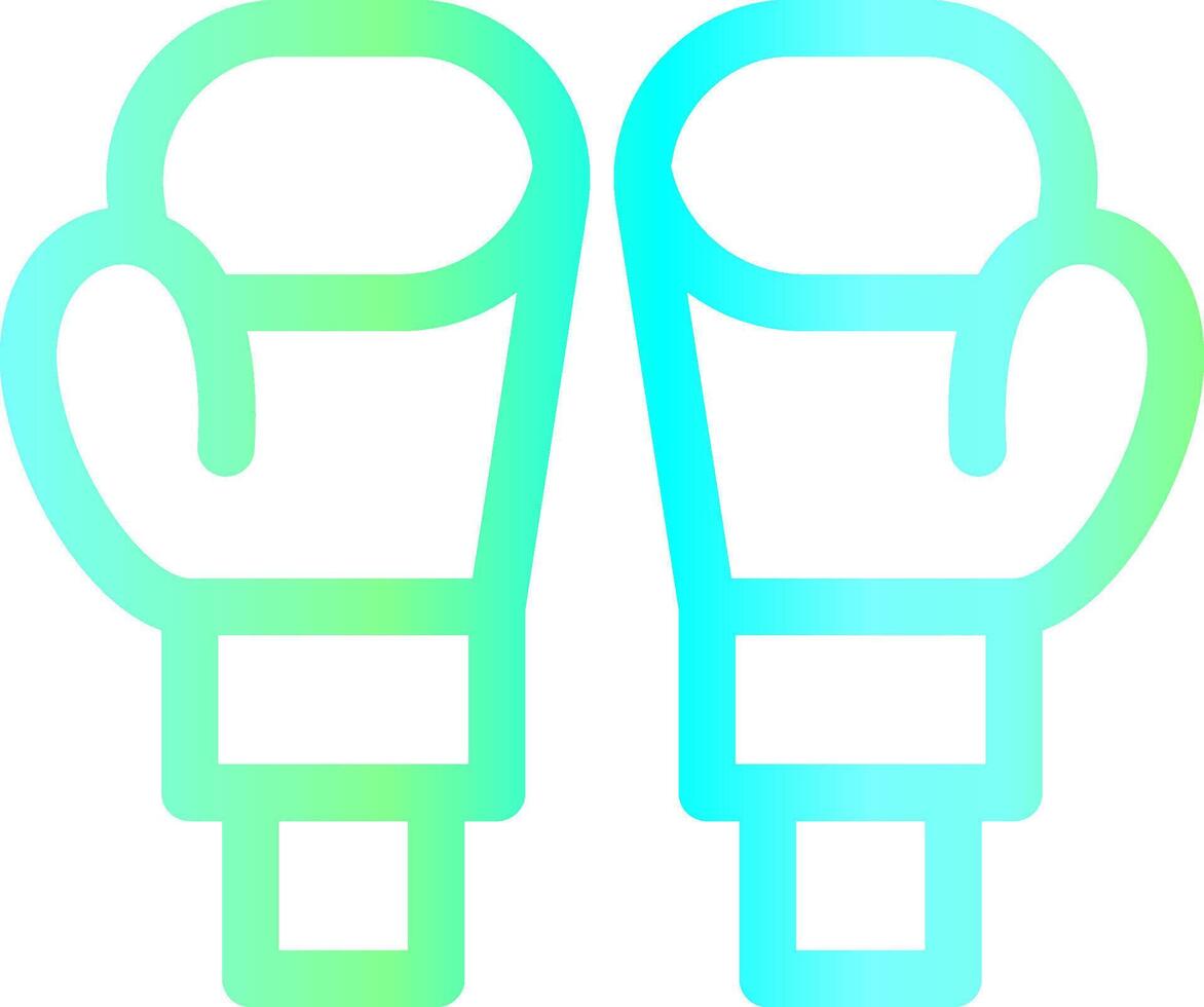 Boxing Gloves Creative Icon Design vector