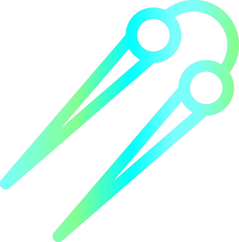 Knitting Needles Creative Icon Design vector