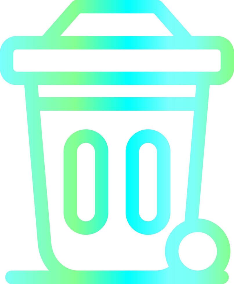 Dustbin Creative Icon Design vector