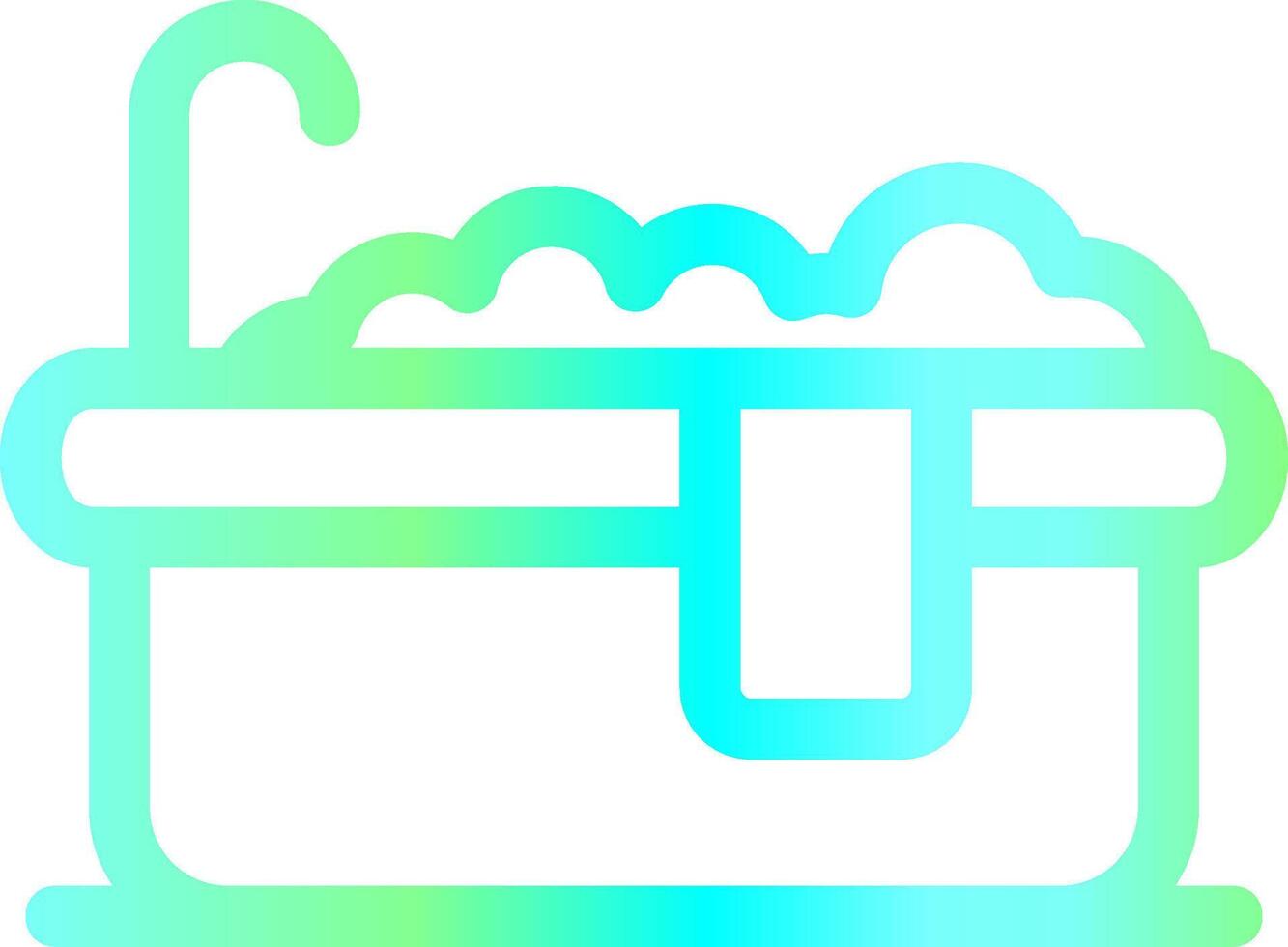Bathtub Creative Icon Design vector