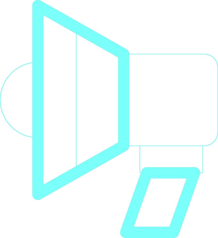 Megaphone Creative Icon Design vector
