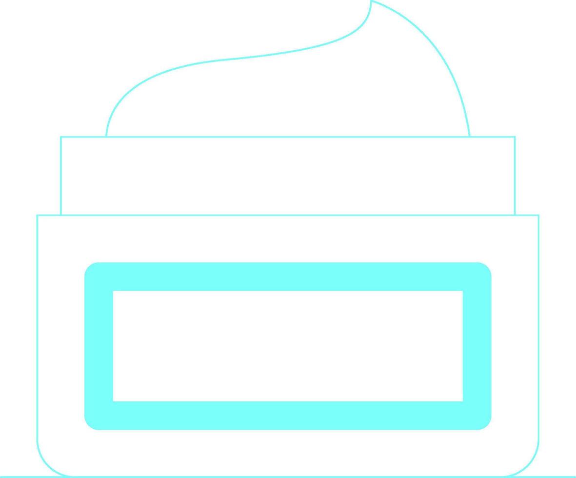 Face Cream Creative Icon Design vector