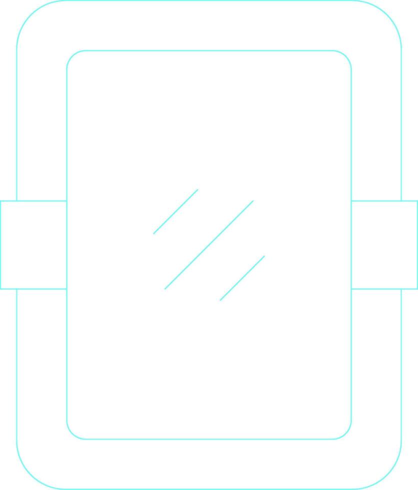 Mirror Creative Icon Design vector