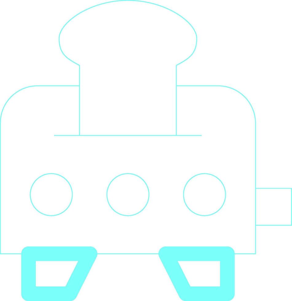 Toaster Creative Icon Design vector