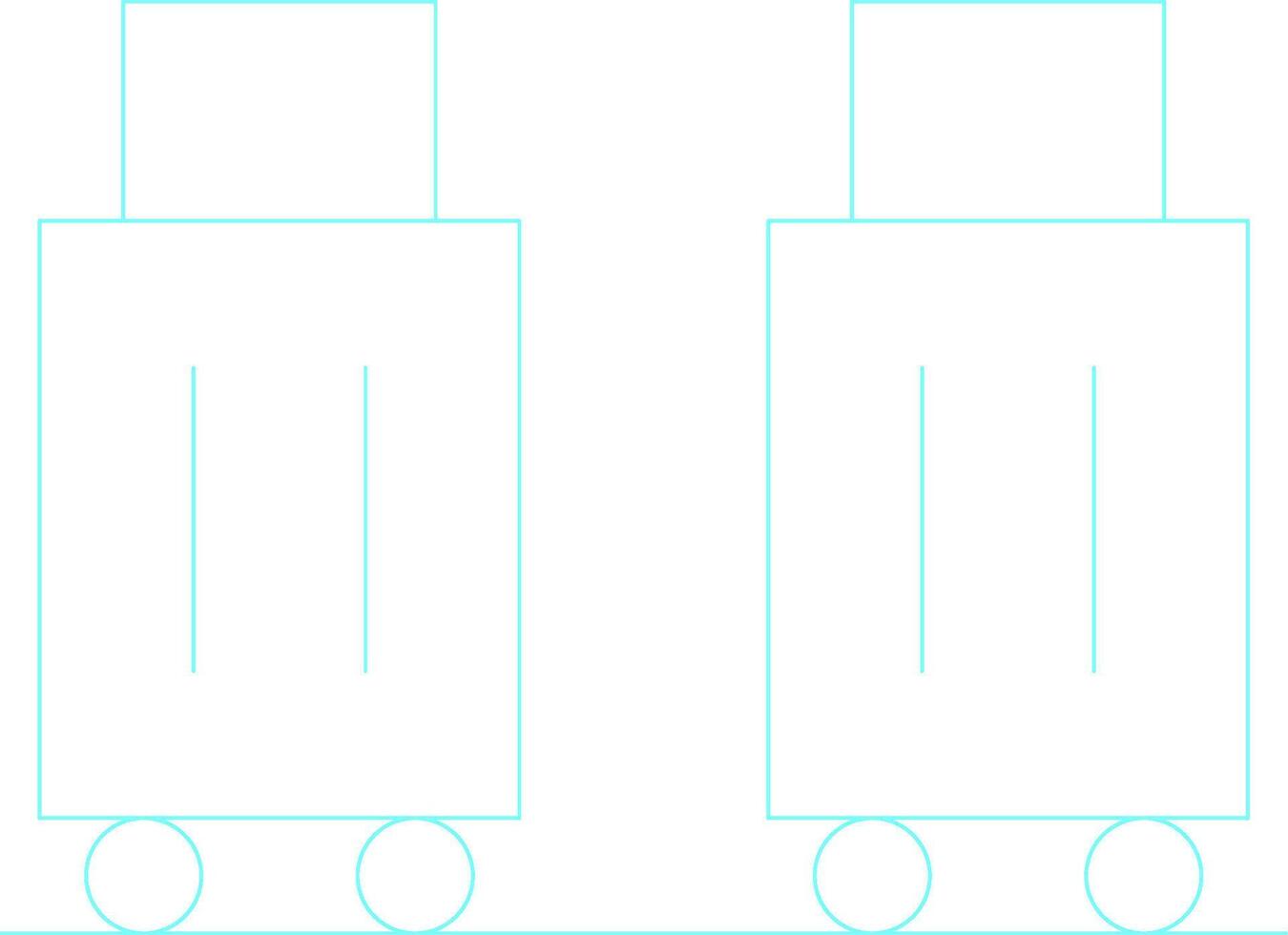 Luggage Creative Icon Design vector
