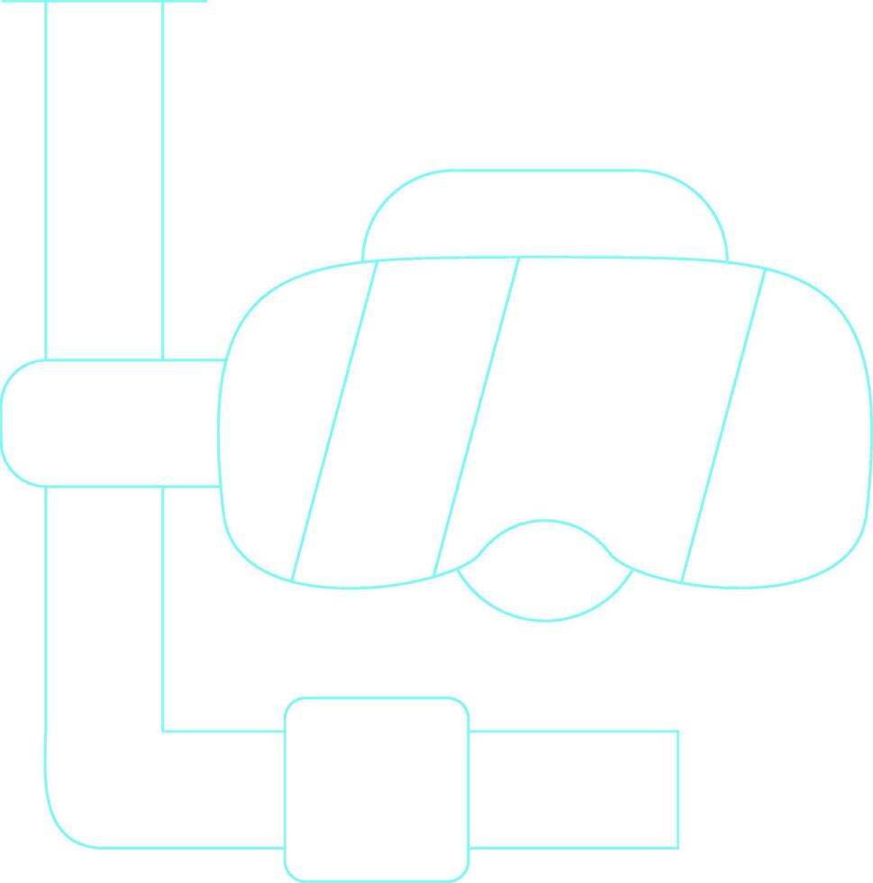 Scuba Diver Creative Icon Design vector