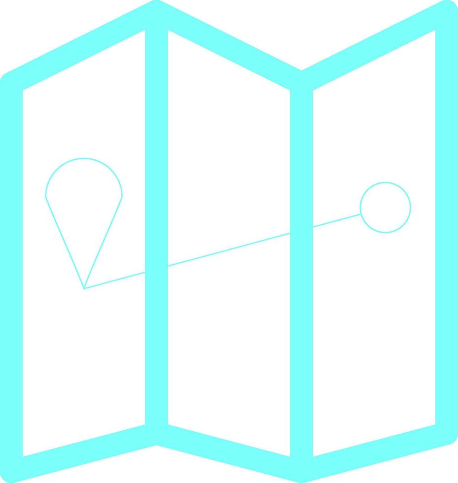 Map Creative Icon Design vector