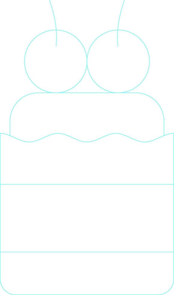 Cupcake Creative Icon Design vector