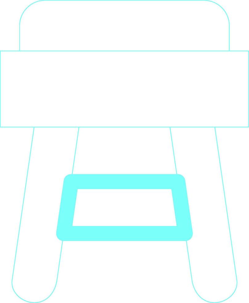 Stool Creative Icon Design vector