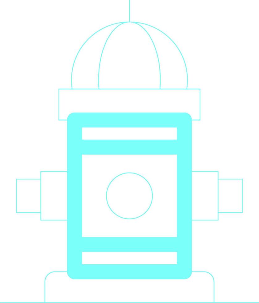Fire Hydrant Creative Icon Design vector