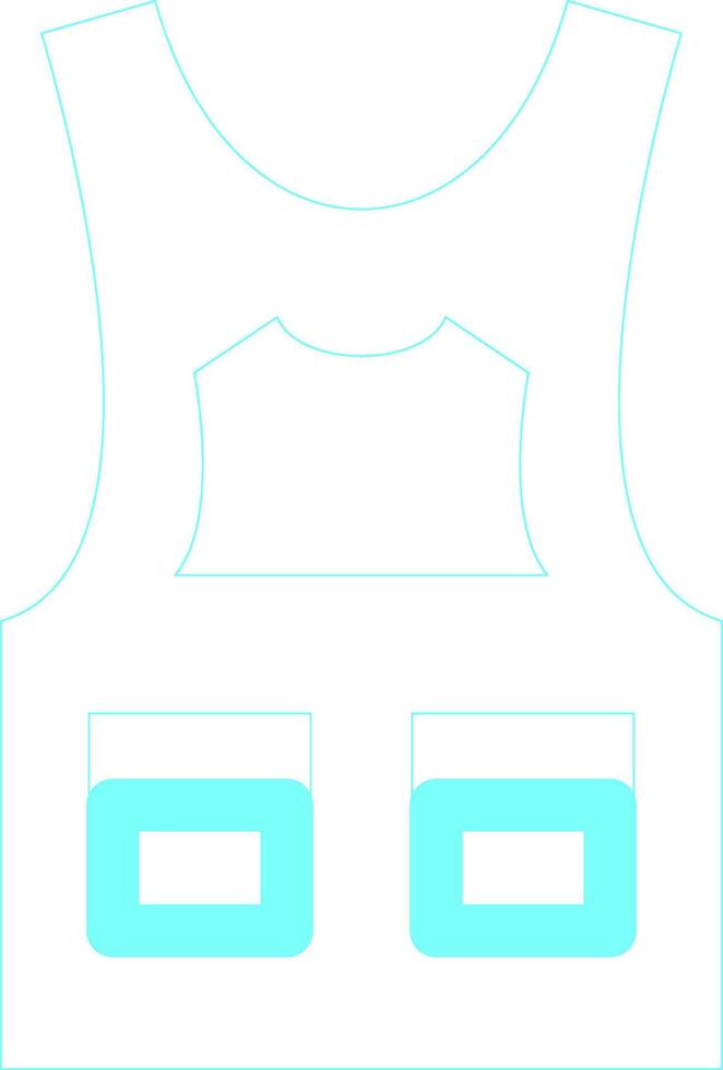Bulletproof Vest Creative Icon Design vector
