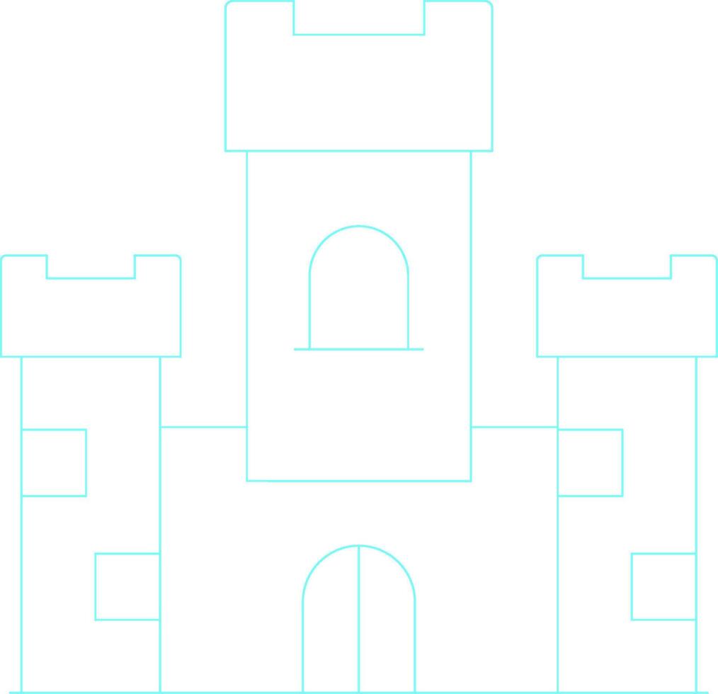 Castle Creative Icon Design vector