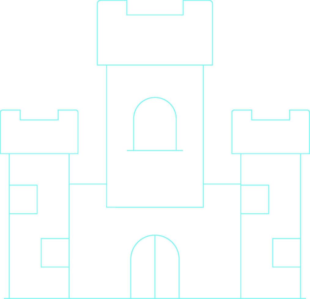 Castle Creative Icon Design vector