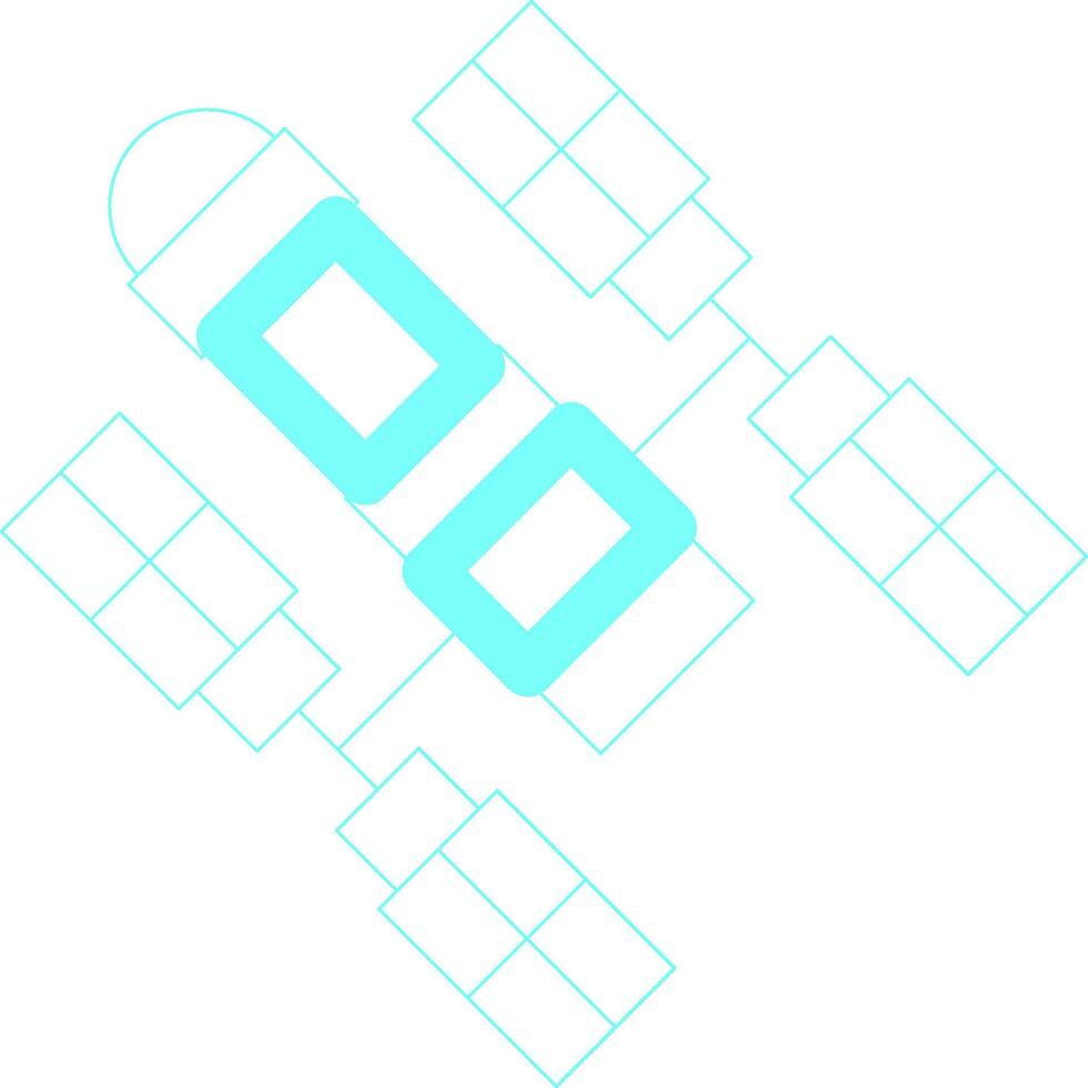 diseño de icono creativo de estación espacial vector