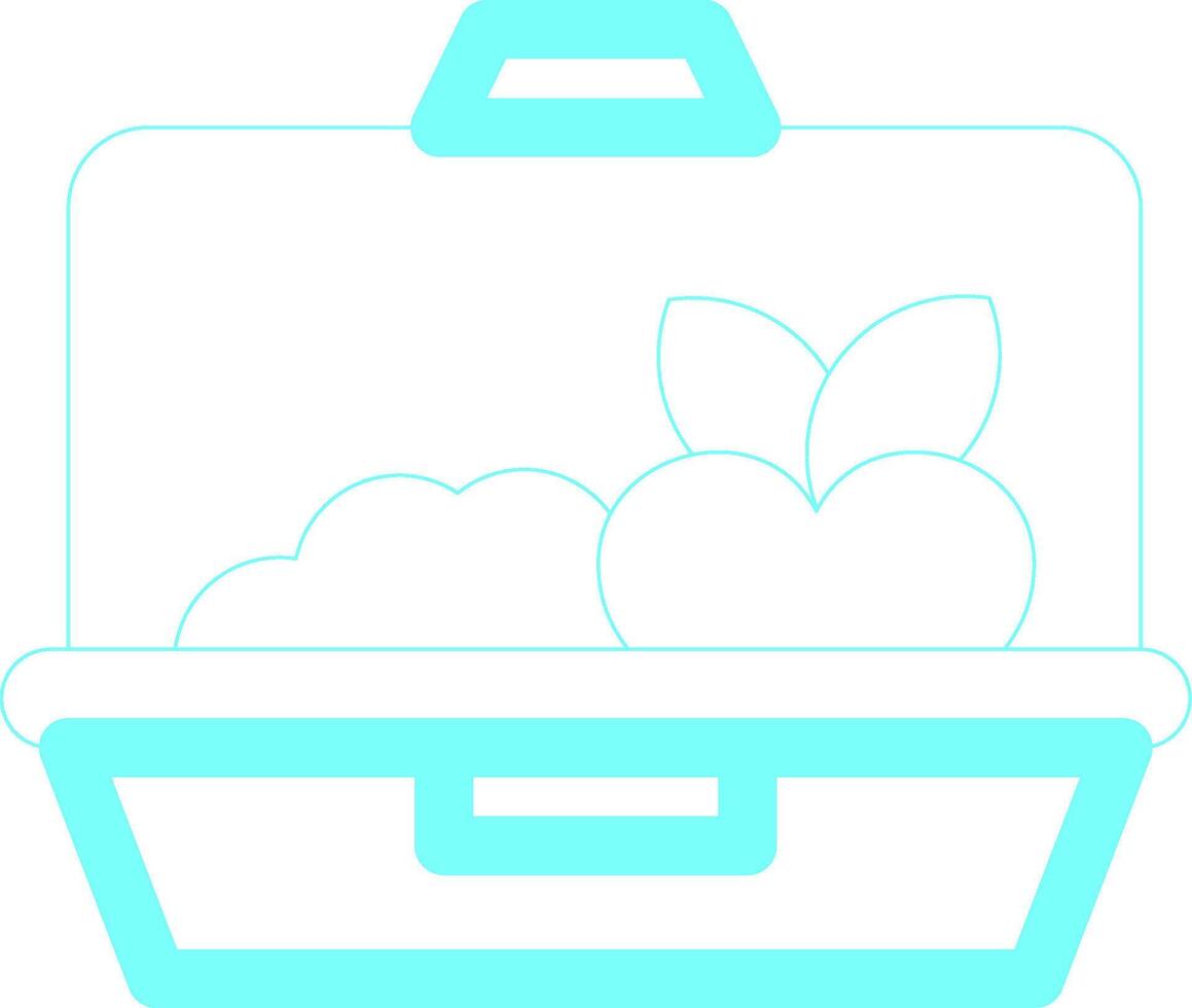 Lunch Box Creative Icon Design vector