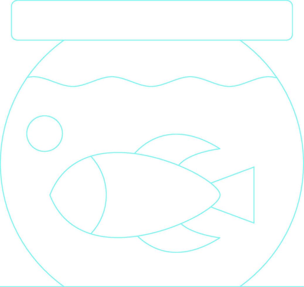 Fish Bowl Creative Icon Design vector