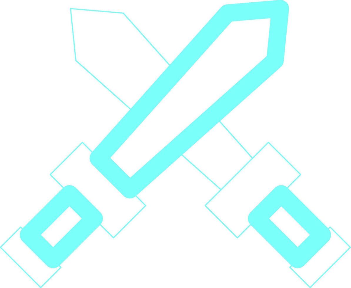 diseño de icono creativo de espada vector