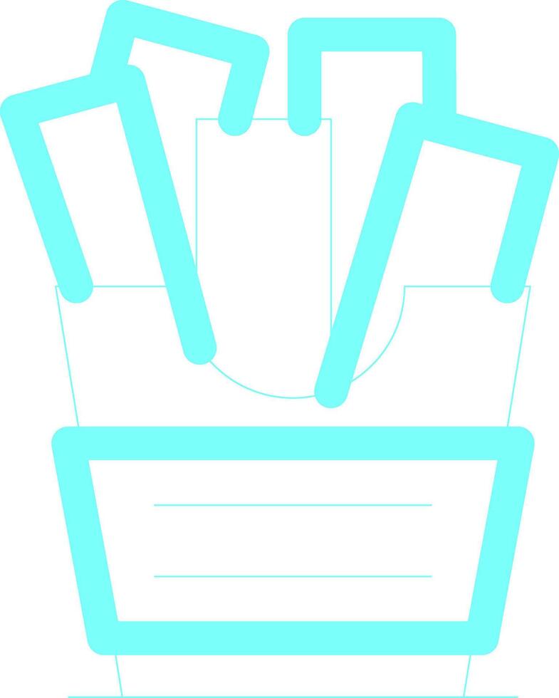 French Fries Creative Icon Design vector