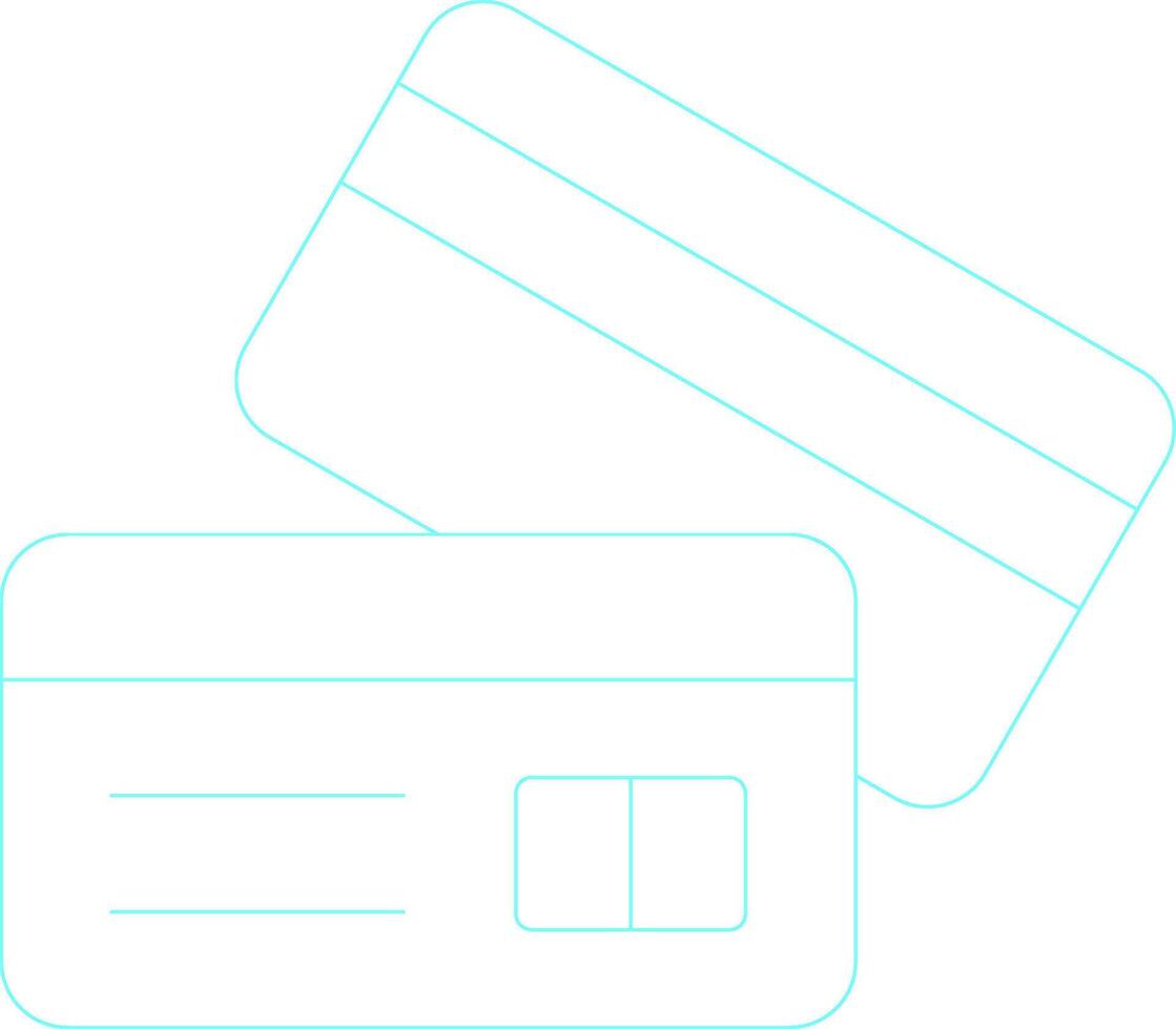 Credit Card Creative Icon Design vector
