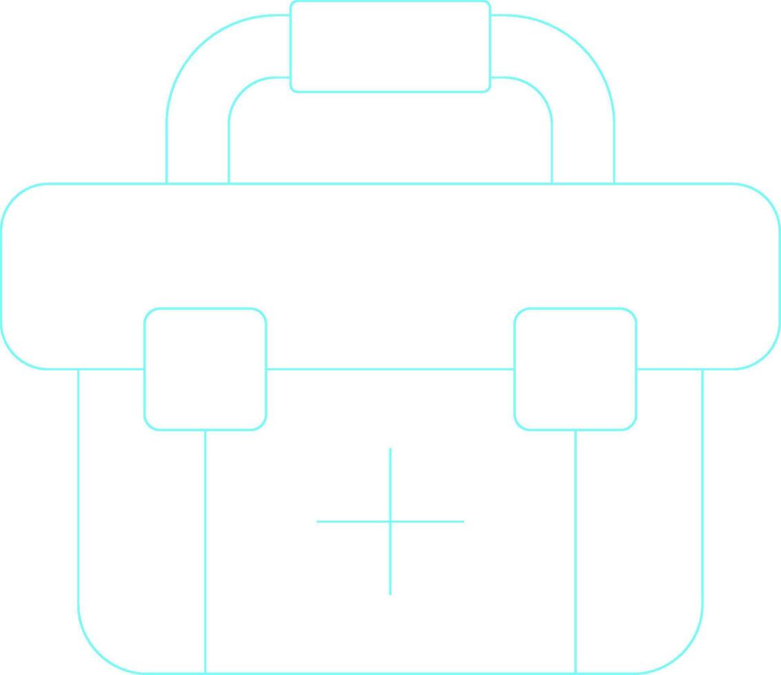 First Aid Kit Creative Icon Design vector
