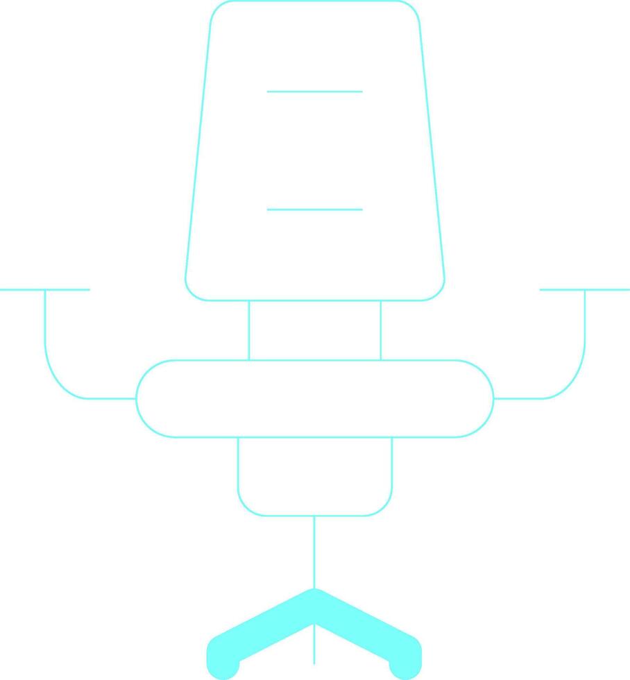 Desk Chair Creative Icon Design vector