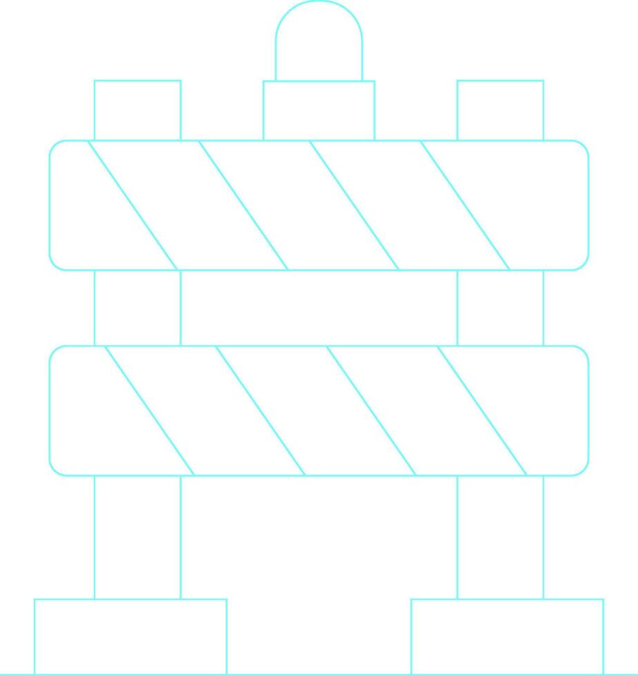 Barrier Creative Icon Design vector