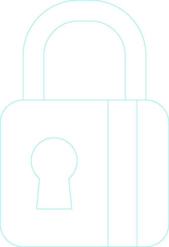 Padlock Creative Icon Design vector