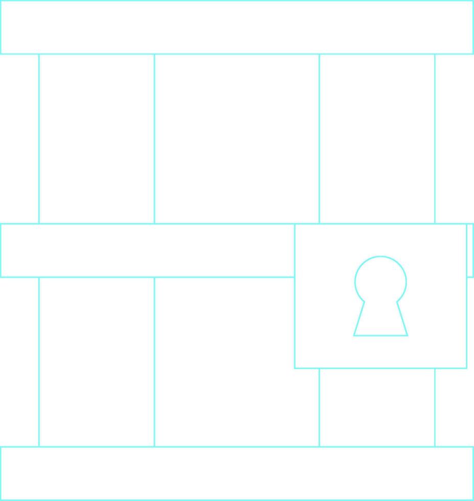 Jail Creative Icon Design vector