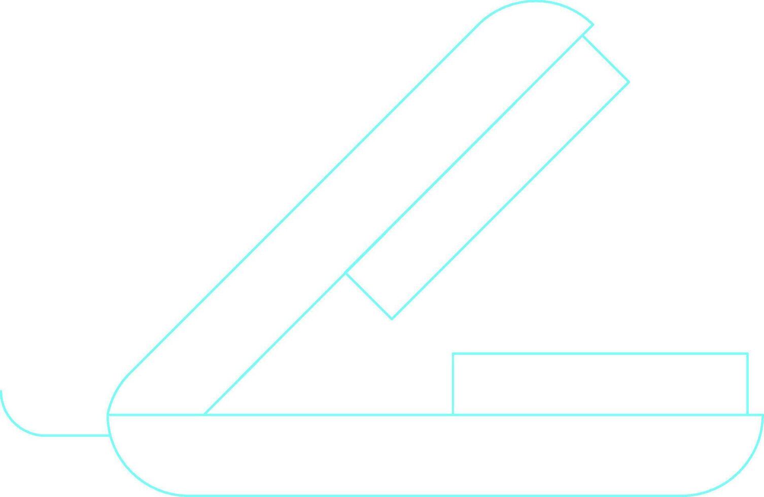 Hair Straightener Creative Icon Design vector