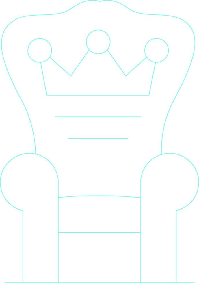 Throne Creative Icon Design vector