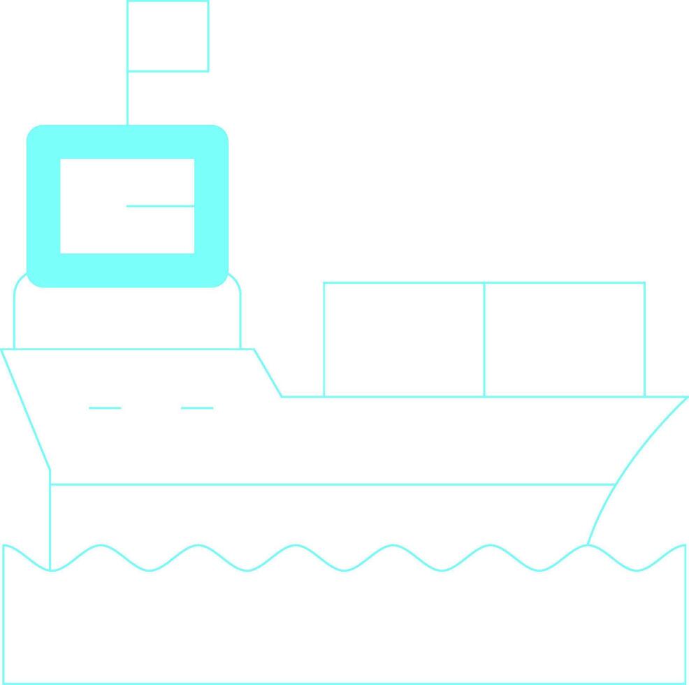Ship Creative Icon Design vector