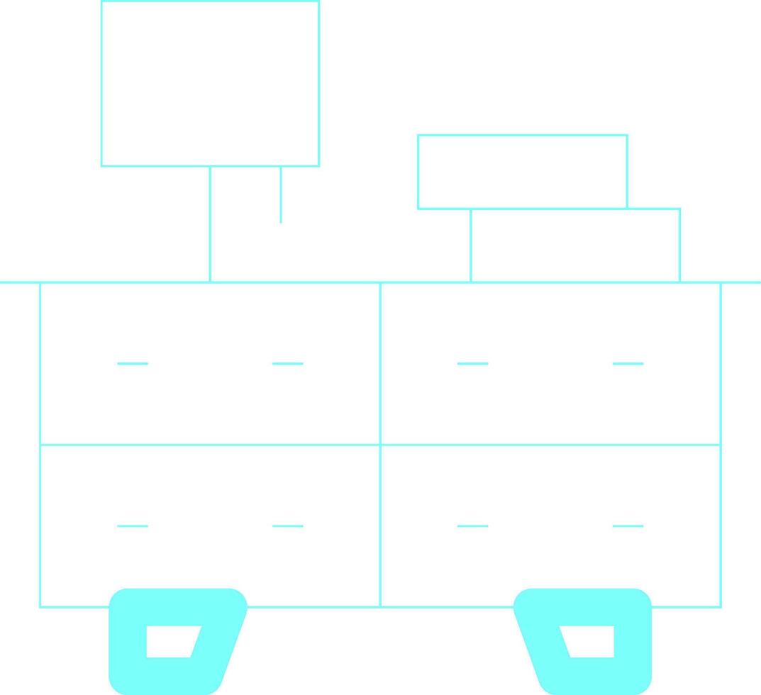 Drawers Creative Icon Design vector