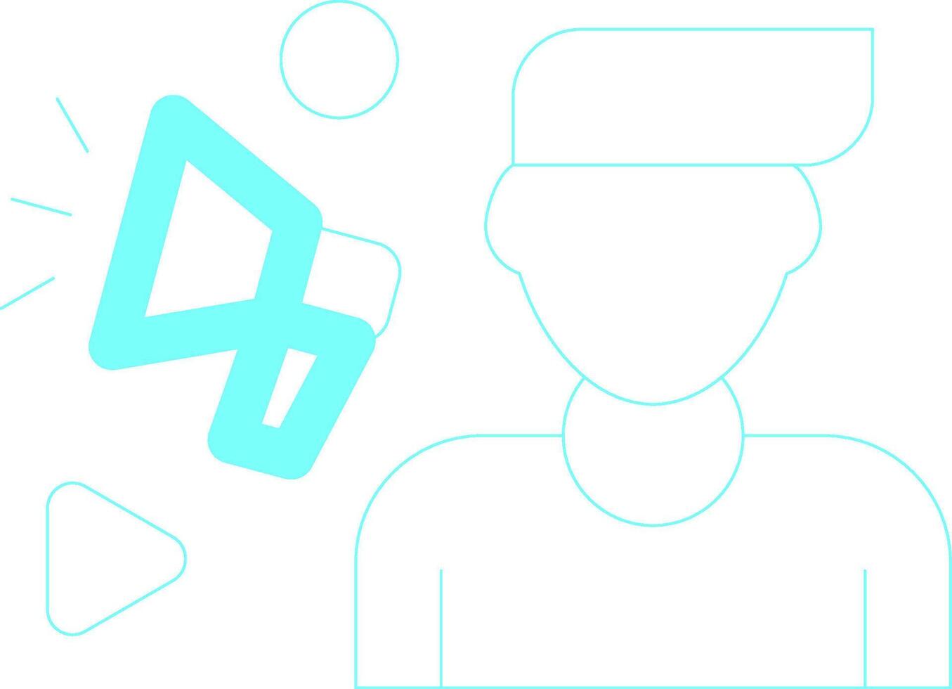 Advertising Creative Icon Design vector