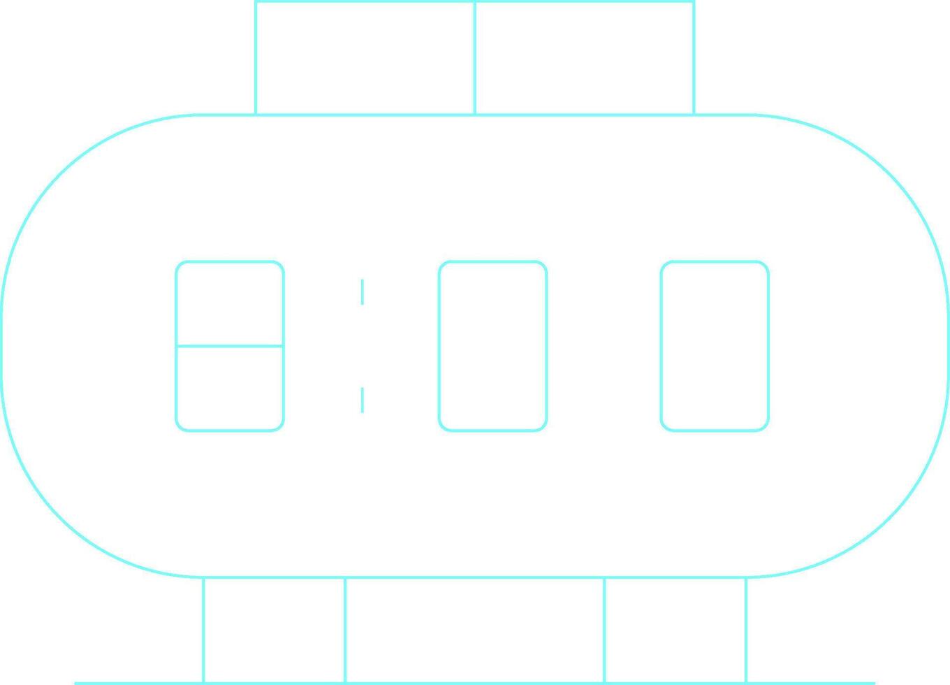 Digital Clock Creative Icon Design vector