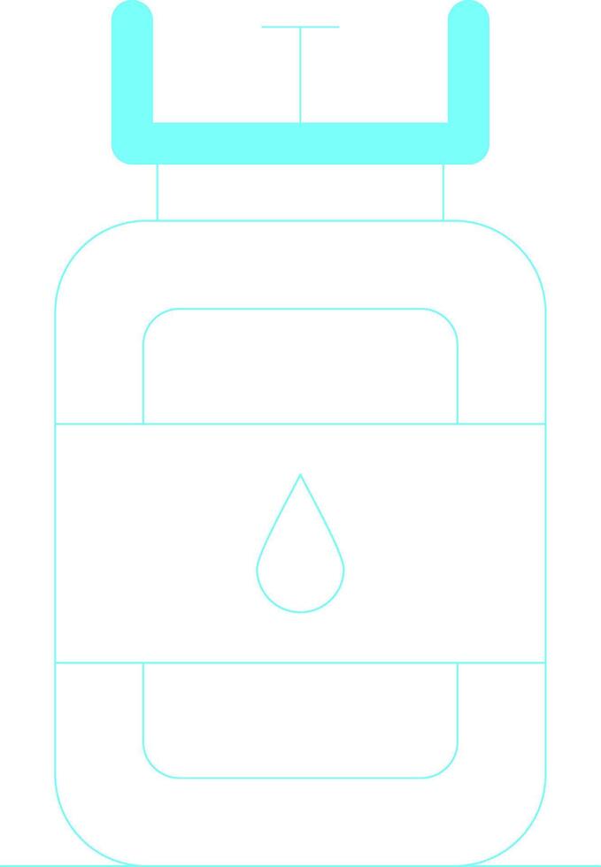 Gas Cylinder Creative Icon Design vector