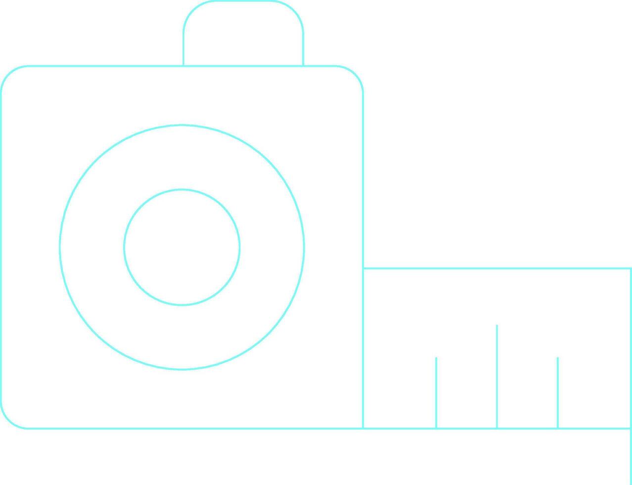 Tape Measure Creative Icon Design vector