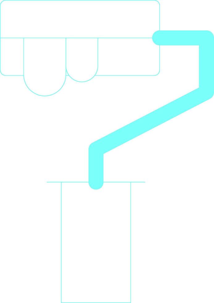 Paint Roller Creative Icon Design vector