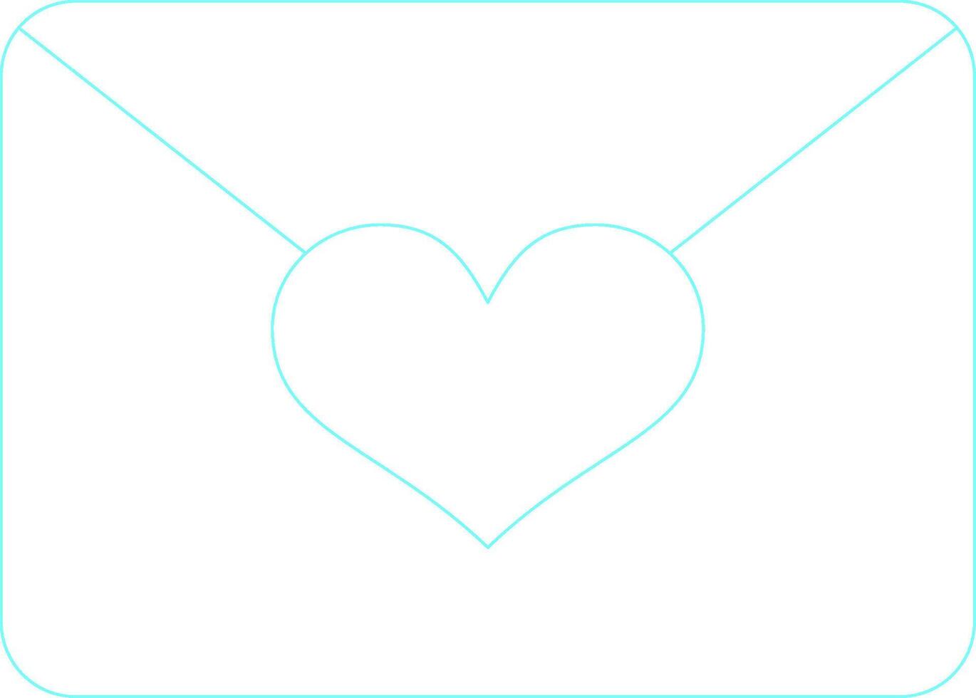 Love Mail Creative Icon Design vector
