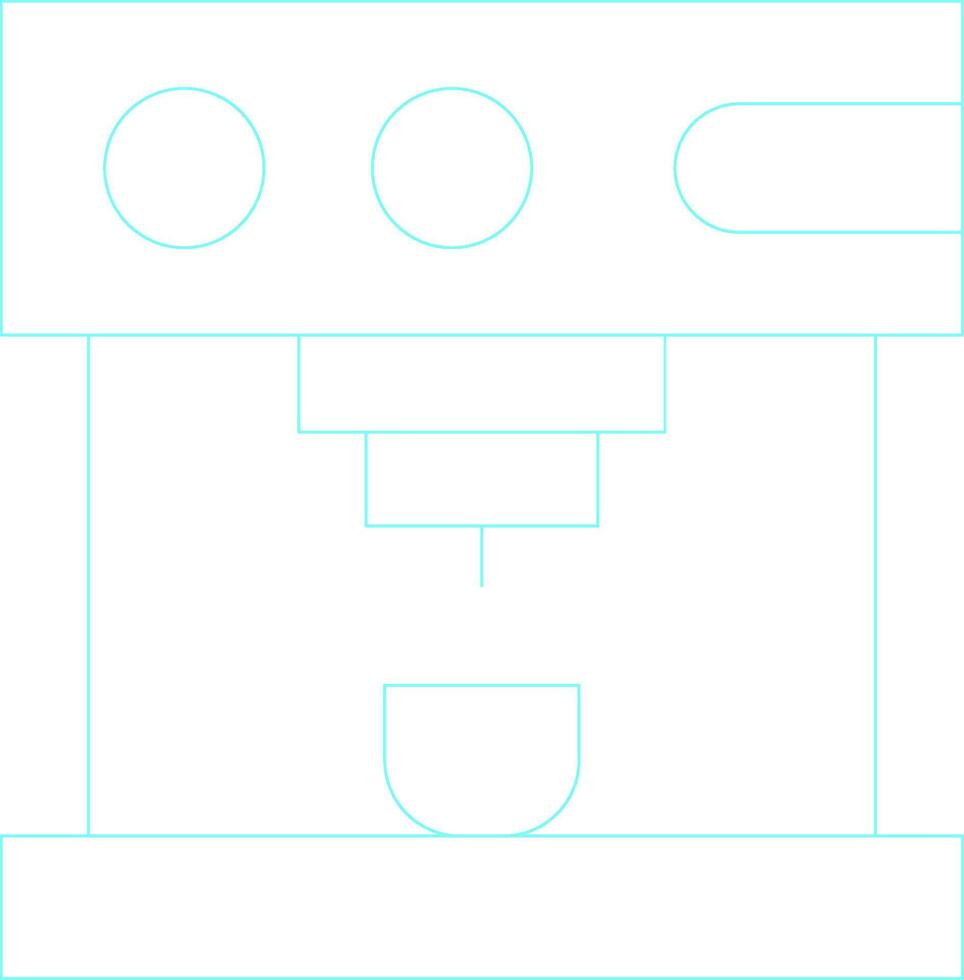 Coffee Machine Creative Icon Design vector