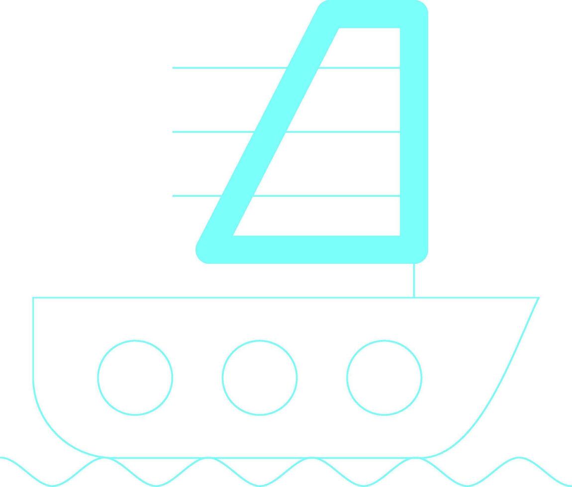 Windsurfing Creative Icon Design vector