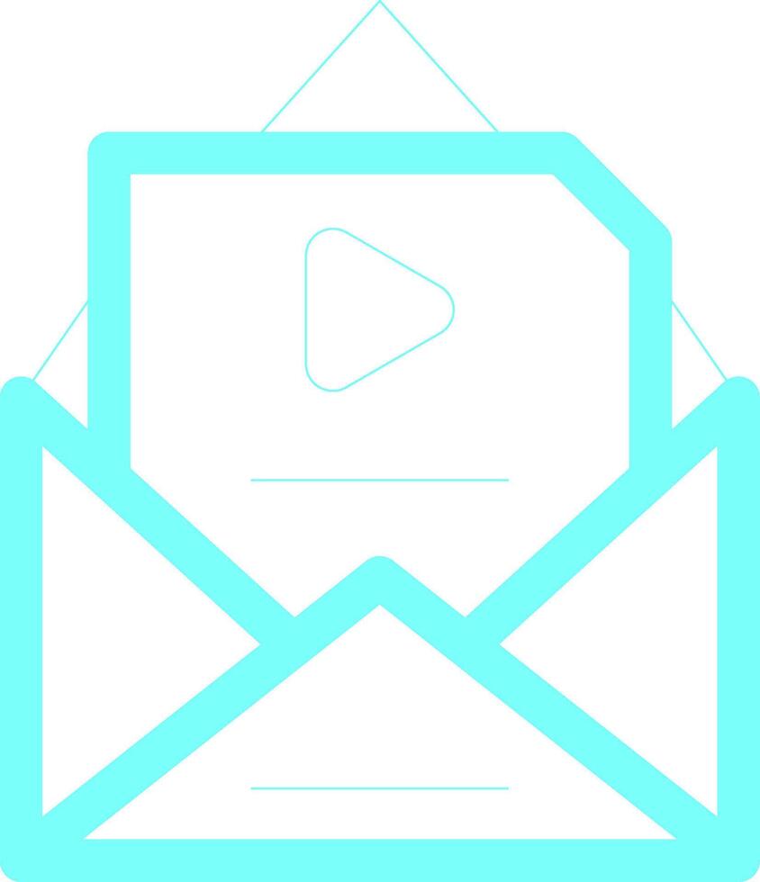Mail Advertising Creative Icon Design vector