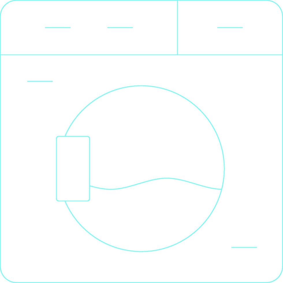 Washing Machine Creative Icon Design vector